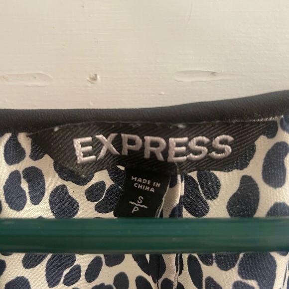 Express navy multi-pattern blouse - Picture 2 of 2